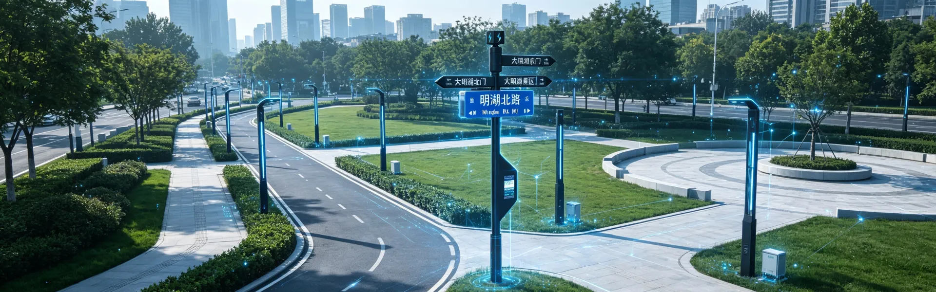 Sanqian Smart City Furniture Smart Signpost Pole