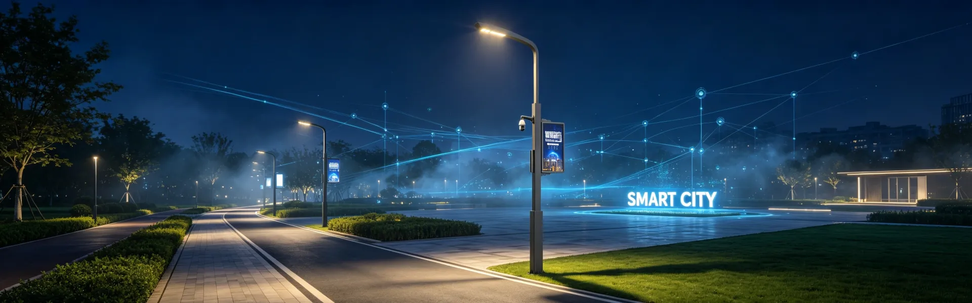 Sanqian Smart Street Furniture Smart Light Pole