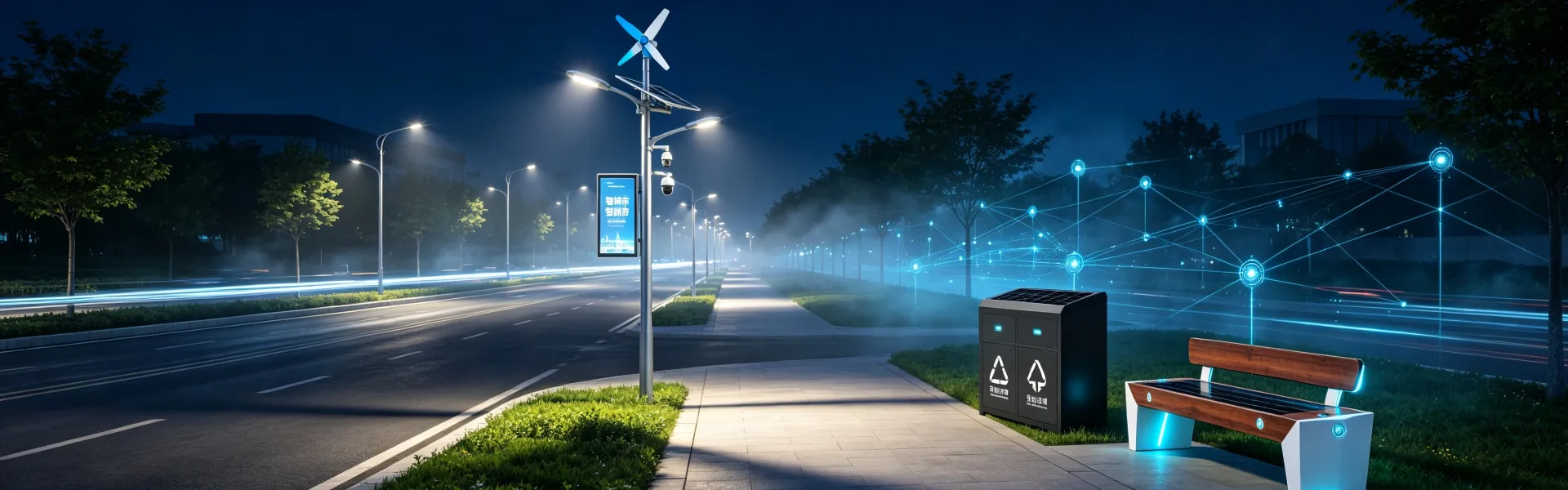 Wind‑Solar Hybrid Smart Light Pole