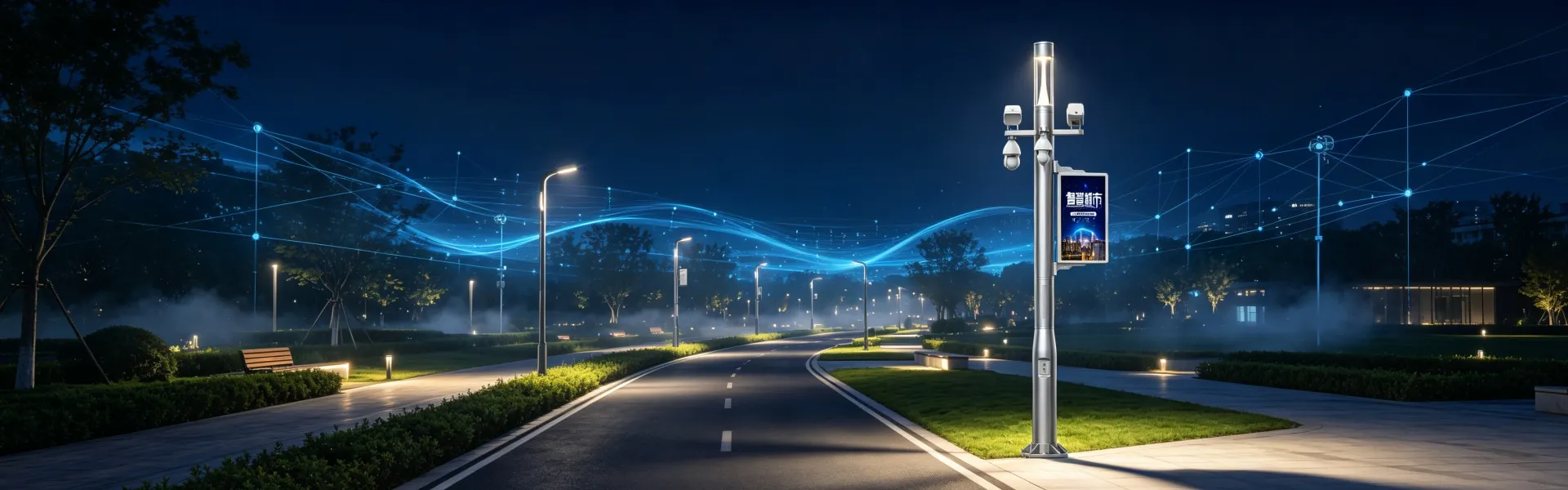Sanqian Smart City Furniture Smart Light Pole Device