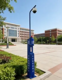 Smart alarm pole