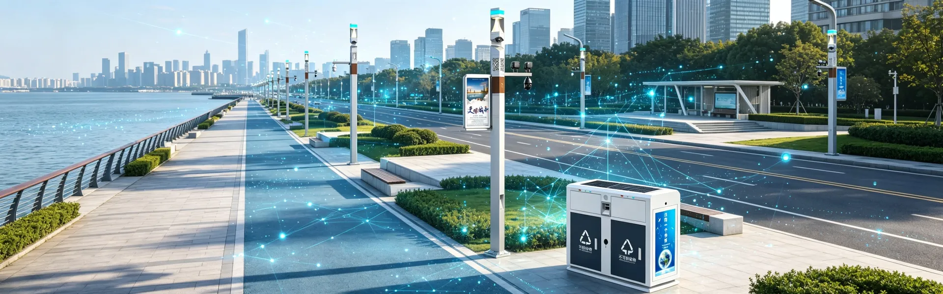 What smart city furniture facilities does Sanqian offer?