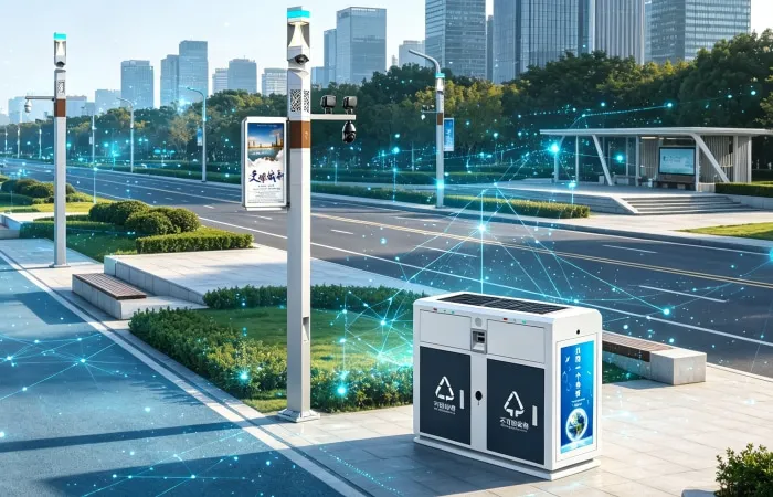 Community Smart Streetlight and Smart Trash Bin Project Application Case